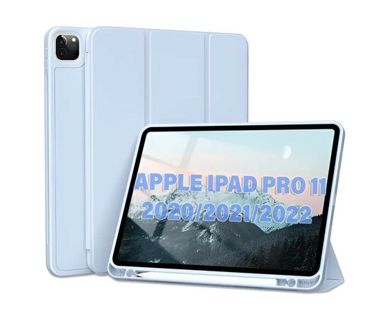 Чехол для планшета BeCover Tri Fold Hard TPU Apple iPad Pro 11 2020/2021/2022 Light Blue (711112), изображение 2
