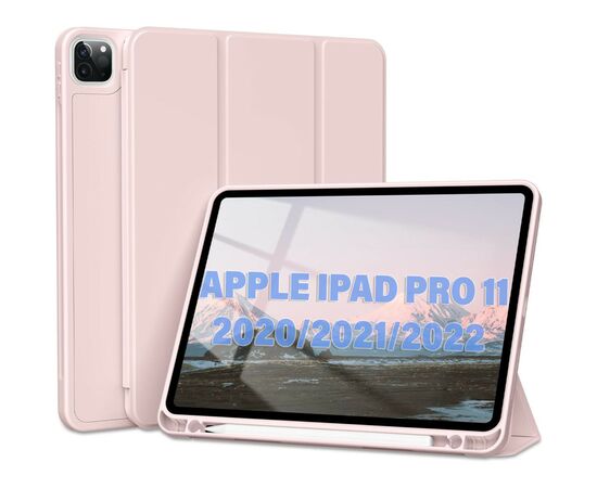 Чохол до планшета BeCover Tri Fold Hard TPU Apple iPad Pro 11 2020/2021/2022 Pink (711113), зображення 2 Чохол до планшета BeCover Tri Fold Hard TPU Apple iPad Pro 11 2020/2021/2022 Pink (711113), зображення 2