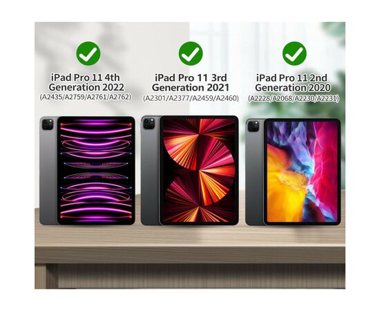 Чехол для планшета BeCover Tri Fold Hard TPU Apple iPad Pro 11 2020/2021/2022 Purple (711114), изображение 7 Чехол для планшета BeCover Tri Fold Hard TPU Apple iPad Pro 11 2020/2021/2022 Purple (711114), изображение 7
