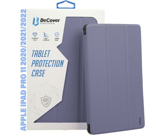 Чехол для планшета BeCover Tri Fold Hard TPU Apple iPad Pro 11 2020/2021/2022 Purple (711114)