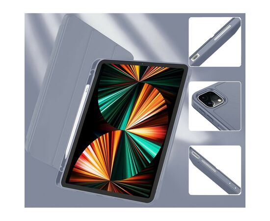 Чехол для планшета BeCover Tri Fold Hard TPU Apple iPad Pro 12.9 2020/2021/2022 Purple (711117), изображение 3