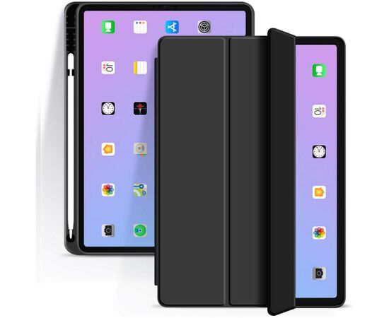 Чехол для планшета BeCover Tri Fold Hard TPU Apple iPad Air 4 10.9 2020/2022 Black (706749) (706749), изображение 3 Чехол для планшета BeCover Tri Fold Hard TPU Apple iPad Air 4 10.9 2020/2022 Black (706749) (706749), изображение 3