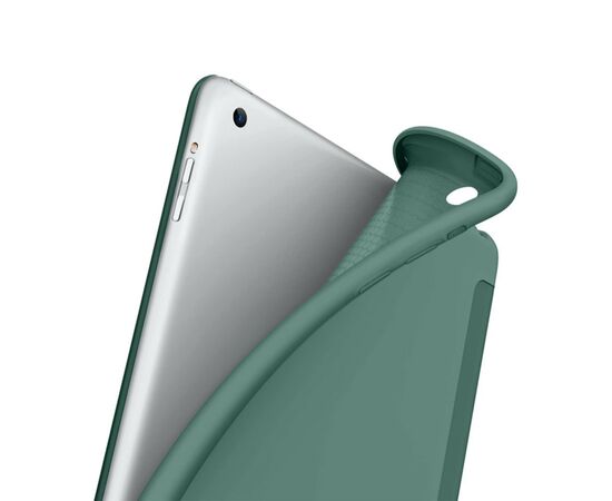 Чохол до планшета BeCover Tri Fold Soft TPU Silicone Apple iPad 9.7 2017/2018 A1822/A1823/A1893/A1954 Dark Green (711129), зображення 3 Чохол до планшета BeCover Tri Fold Soft TPU Silicone Apple iPad 9.7 2017/2018 A1822/A1823/A1893/A1954 Dark Green (711129), зображення 3