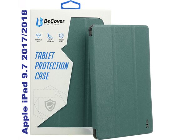 Чохол до планшета BeCover Tri Fold Soft TPU Silicone Apple iPad 9.7 2017/2018 A1822/A1823/A1893/A1954 Dark Green (711129)