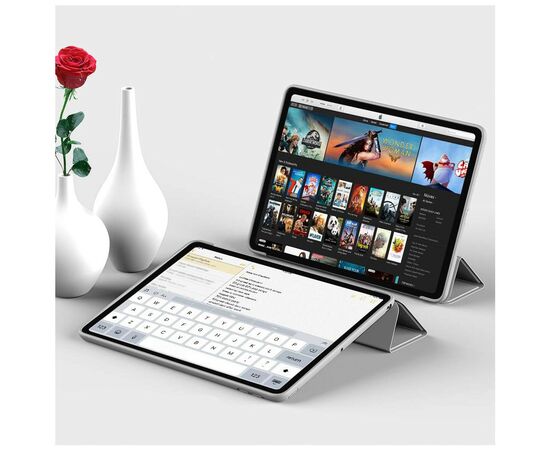 Чехол для планшета BeCover Tri Fold Soft TPU Silicone Apple iPad Air (4/5) 2020/2022 10.9" Gray (711132), изображение 6 Чехол для планшета BeCover Tri Fold Soft TPU Silicone Apple iPad Air (4/5) 2020/2022 10.9" Gray (711132), изображение 6