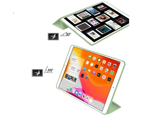 Чехол для планшета BeCover Tri Fold Soft TPU Silicone Apple iPad Air (4/5) 2020/2022 10.9" Green (711131), изображение 6 Чехол для планшета BeCover Tri Fold Soft TPU Silicone Apple iPad Air (4/5) 2020/2022 10.9" Green (711131), изображение 6
