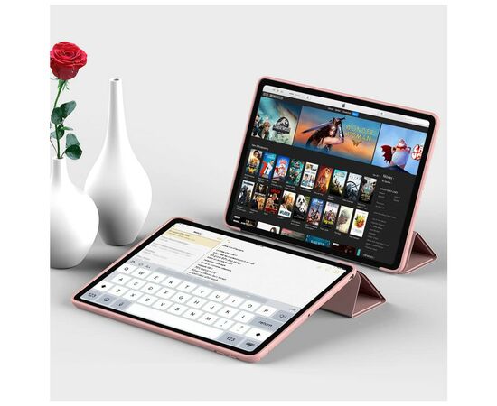 Чехол для планшета BeCover Tri Fold Soft TPU Silicone Apple iPad Air (4/5) 2020/2022 10.9" Pink (711133), изображение 6 Чехол для планшета BeCover Tri Fold Soft TPU Silicone Apple iPad Air (4/5) 2020/2022 10.9" Pink (711133), изображение 6