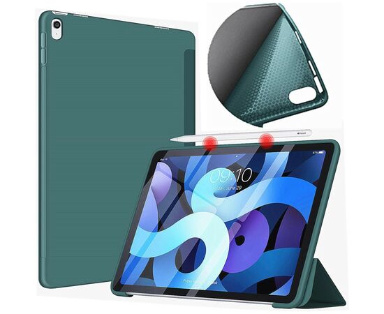 Чехол для планшета BeCover Tri Fold Soft TPU Silicone Apple iPad Air 11" M2 2024 Dark Green (711406), изображение 2 Чехол для планшета BeCover Tri Fold Soft TPU Silicone Apple iPad Air 11" M2 2024 Dark Green (711406), изображение 2