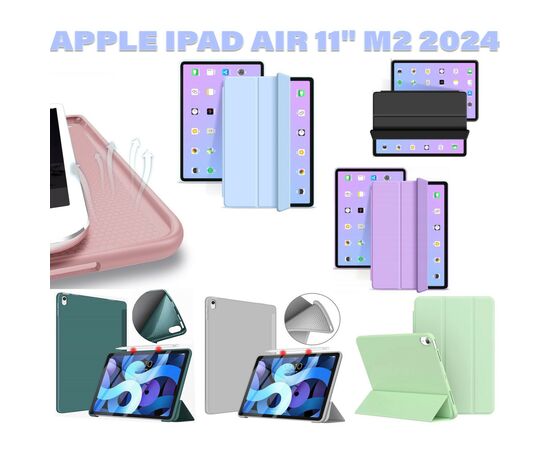 Чехол для планшета BeCover Tri Fold Soft TPU Silicone Apple iPad Air 11" M2 2024 Pink (711410), изображение 6 Чехол для планшета BeCover Tri Fold Soft TPU Silicone Apple iPad Air 11" M2 2024 Pink (711410), изображение 6