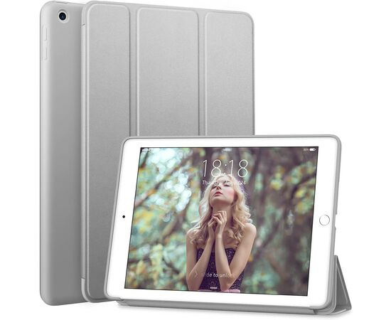Чехол для планшета BeCover Tri Fold Soft TPU Silicone Apple iPad Air 4 10.9 2020/2021 Gray (706872) (706872), изображение 2 Чехол для планшета BeCover Tri Fold Soft TPU Silicone Apple iPad Air 4 10.9 2020/2021 Gray (706872) (706872), изображение 2