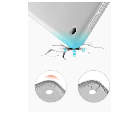 Чехол для планшета BeCover Tri Fold Soft TPU Silicone Apple iPad Air 4 10.9 2020/2021 Gray (706872) (706872), изображение 4 Чехол для планшета BeCover Tri Fold Soft TPU Silicone Apple iPad Air 4 10.9 2020/2021 Gray (706872) (706872), изображение 4