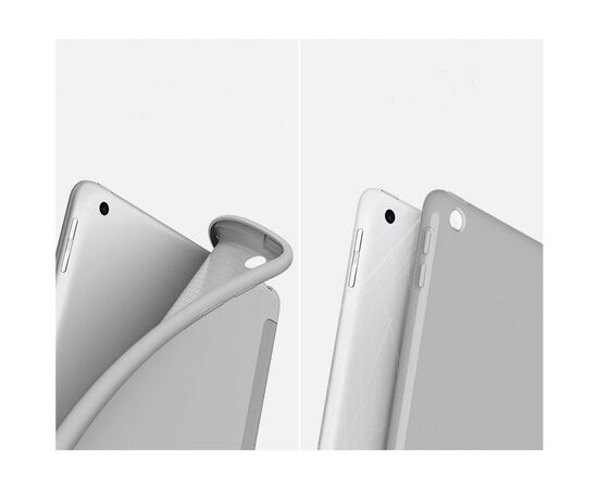 Чехол для планшета BeCover Tri Fold Soft TPU Silicone Apple iPad Air 4 10.9 2020/2021 Gray (706872) (706872), изображение 5 Чехол для планшета BeCover Tri Fold Soft TPU Silicone Apple iPad Air 4 10.9 2020/2021 Gray (706872) (706872), изображение 5