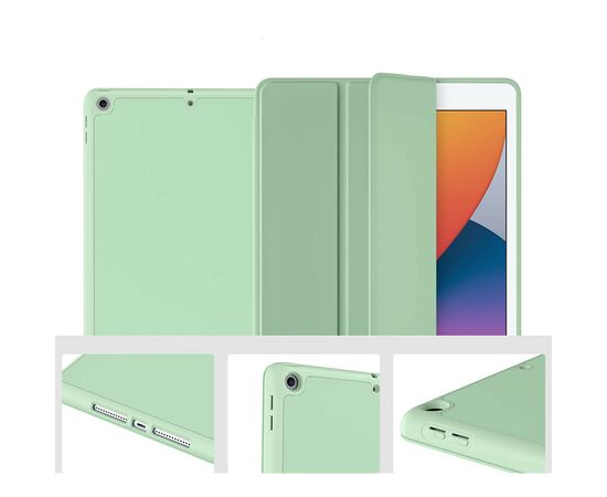 Чехол для планшета BeCover Tri Fold Soft TPU Silicone Apple iPad Air 4 10.9 2020/2021 Green (706871) (706871), изображение 3 Чехол для планшета BeCover Tri Fold Soft TPU Silicone Apple iPad Air 4 10.9 2020/2021 Green (706871) (706871), изображение 3