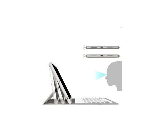 Чохол до планшета BeCover Keyboard Apple iPad 10.2 2019/2020/2021 Gray (711135), зображення 3 Чохол до планшета BeCover Keyboard Apple iPad 10.2 2019/2020/2021 Gray (711135), зображення 3