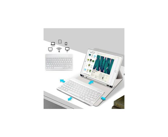 Чохол до планшета BeCover Keyboard Apple iPad 10.2 2019/2020/2021 Gray (711135), зображення 5 Чохол до планшета BeCover Keyboard Apple iPad 10.2 2019/2020/2021 Gray (711135), зображення 5