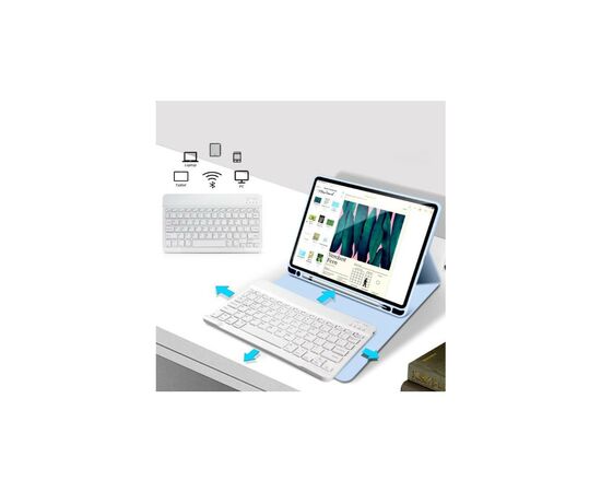 Чохол до планшета BeCover Keyboard Apple iPad 10.2 2019/2020/2021 Light Blue (711136), зображення 5 Чохол до планшета BeCover Keyboard Apple iPad 10.2 2019/2020/2021 Light Blue (711136), зображення 5