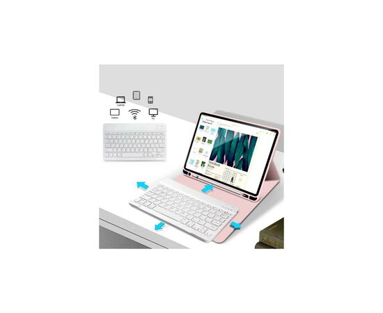 Чехол для планшета BeCover Keyboard Apple iPad 10.2 2019/2020/2021 Pink (711137), изображение 3 Чехол для планшета BeCover Keyboard Apple iPad 10.2 2019/2020/2021 Pink (711137), изображение 3