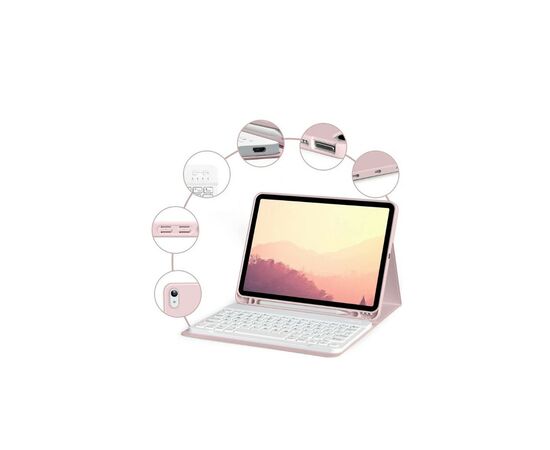 Чехол для планшета BeCover Keyboard Apple iPad 10.2 2019/2020/2021 Pink (711137), изображение 4 Чехол для планшета BeCover Keyboard Apple iPad 10.2 2019/2020/2021 Pink (711137), изображение 4