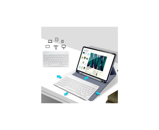 Чохол до планшета BeCover Keyboard Apple iPad 10.2 2019/2020/2021 Purple (711138), зображення 4 Чохол до планшета BeCover Keyboard Apple iPad 10.2 2019/2020/2021 Purple (711138), зображення 4