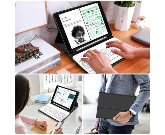 Чохол до планшета BeCover Keyboard Apple iPad 10.9" 2022 Black (711139), зображення 7 Чохол до планшета BeCover Keyboard Apple iPad 10.9" 2022 Black (711139), зображення 7