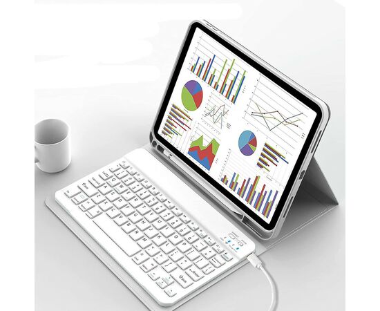 Чехол для планшета BeCover Keyboard Apple iPad 10.9" 2022 Gray (711140), изображение 4 Чехол для планшета BeCover Keyboard Apple iPad 10.9" 2022 Gray (711140), изображение 4