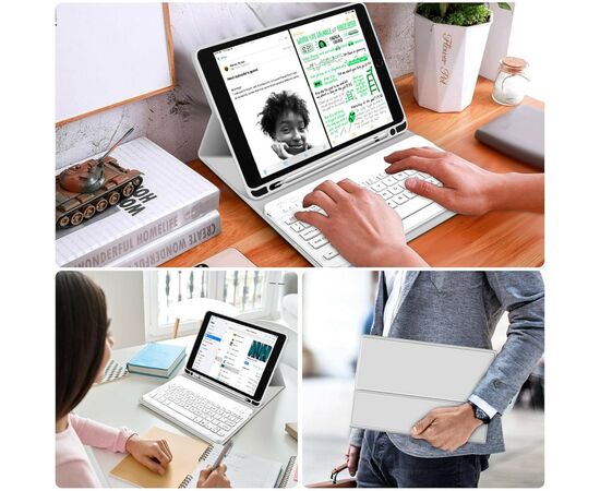 Чехол для планшета BeCover Keyboard Apple iPad 10.9" 2022 Gray (711140), изображение 7 Чехол для планшета BeCover Keyboard Apple iPad 10.9" 2022 Gray (711140), изображение 7