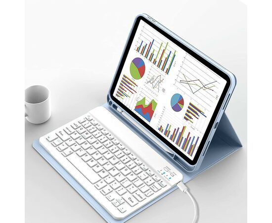 Чехол для планшета BeCover Keyboard Apple iPad 10.9" 2022 Light Blue (711141), изображение 4