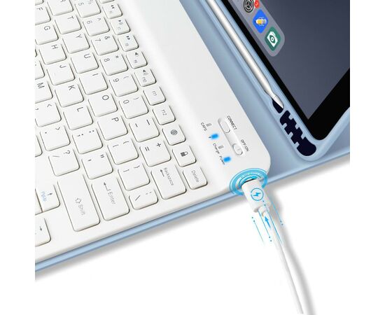 Чехол для планшета BeCover Keyboard Apple iPad 10.9" 2022 Light Blue (711141), изображение 5