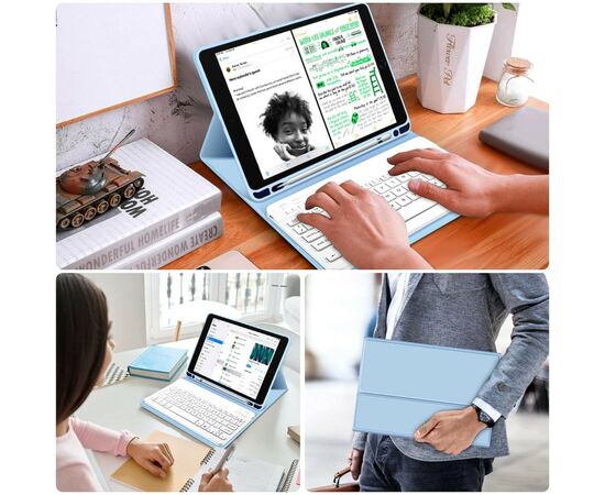 Чехол для планшета BeCover Keyboard Apple iPad 10.9" 2022 Light Blue (711141), изображение 7