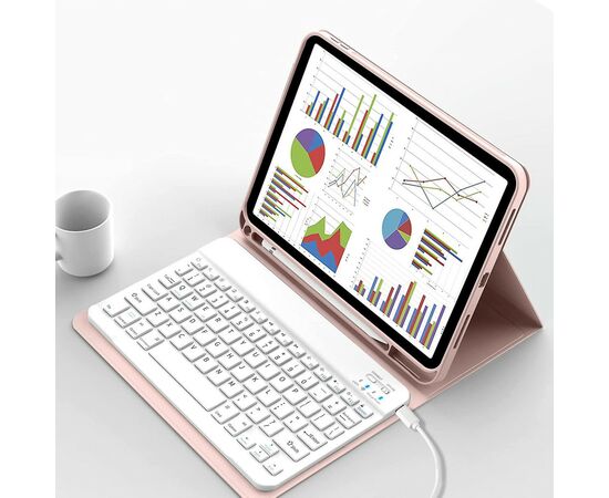 Чохол до планшета BeCover Keyboard Apple iPad 10.9" 2022 Pink (711142), зображення 4 Чохол до планшета BeCover Keyboard Apple iPad 10.9" 2022 Pink (711142), зображення 4