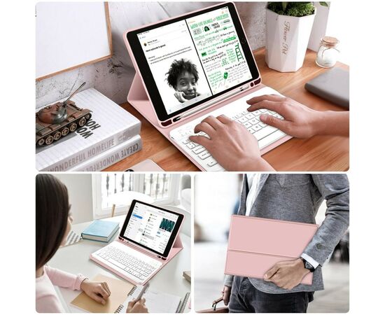 Чохол до планшета BeCover Keyboard Apple iPad 10.9" 2022 Pink (711142), зображення 7 Чохол до планшета BeCover Keyboard Apple iPad 10.9" 2022 Pink (711142), зображення 7