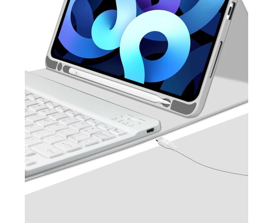 Чохол до планшета BeCover Keyboard Apple iPad Air (4/5) 2020/2022 10.9" Gray (711145), зображення 4 Чохол до планшета BeCover Keyboard Apple iPad Air (4/5) 2020/2022 10.9" Gray (711145), зображення 4