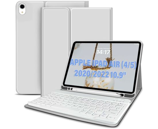 Чохол до планшета BeCover Keyboard Apple iPad Air (4/5) 2020/2022 10.9" Gray (711145)