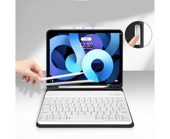 Чехол для планшета BeCover Keyboard Apple iPad Air 11" M2 2024 Black (711394), изображение 3 Чехол для планшета BeCover Keyboard Apple iPad Air 11" M2 2024 Black (711394), изображение 3