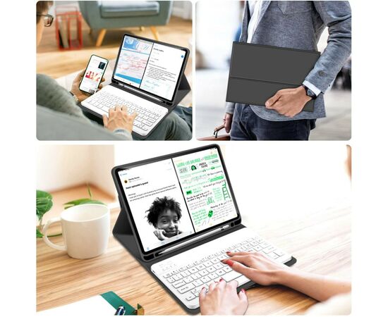 Чехол для планшета BeCover Keyboard Apple iPad Air 11" M2 2024 Black (711394), изображение 6 Чехол для планшета BeCover Keyboard Apple iPad Air 11" M2 2024 Black (711394), изображение 6