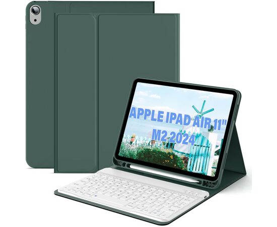 Чохол до планшета BeCover Keyboard Apple iPad Air 11" M2 2024 Dark Green (711395)