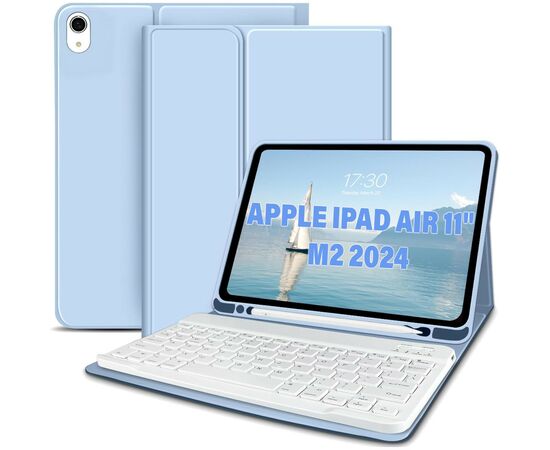 Чохол до планшета BeCover Keyboard Apple iPad Air 11" M2 2024 Light Blue (711397)
