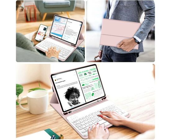 Чехол для планшета BeCover Keyboard Apple iPad Air 11" M2 2024 Pink (711398), изображение 6 Чехол для планшета BeCover Keyboard Apple iPad Air 11" M2 2024 Pink (711398), изображение 6