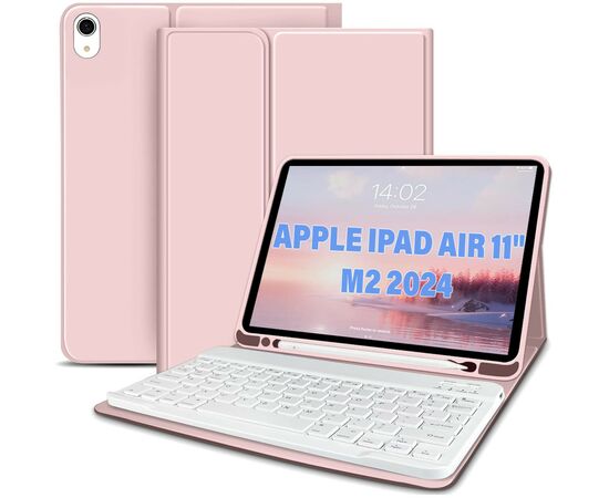 Чехол для планшета BeCover Keyboard Apple iPad Air 11" M2 2024 Pink (711398)