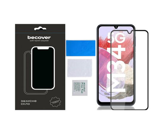 Стекло защитное BeCover Samsung Galaxy M34 5G SM-M346 Black (711445), изображение 4 Стекло защитное BeCover Samsung Galaxy M34 5G SM-M346 Black (711445), изображение 4