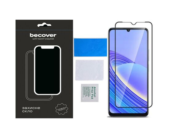 Стекло защитное BeCover TCL 40 SE (T610K2) Black (711380), изображение 4 Стекло защитное BeCover TCL 40 SE (T610K2) Black (711380), изображение 4