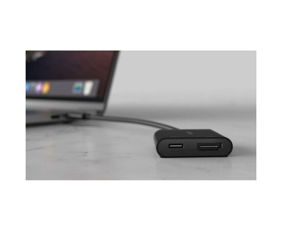 Переходник USB-C - HDMI 60W PD, black Belkin (AVC002BTBK), изображение 2 Переходник USB-C - HDMI 60W PD, black Belkin (AVC002BTBK), изображение 2