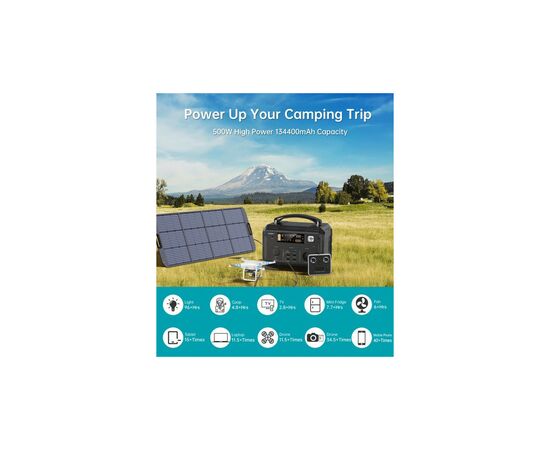 Зарядна станція Choetech BS004-EU-BK, 500W (BS004-EU-BK), зображення 6 Зарядна станція Choetech BS004-EU-BK, 500W (BS004-EU-BK), зображення 6
