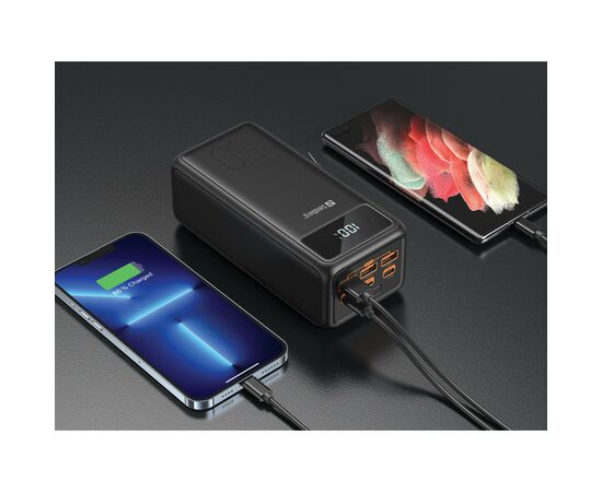 Батарея универсальная Sandberg 50000mAh 130W PD, 3хUSB 3xType-C LED 2W (420-75), изображение 10 Батарея универсальная Sandberg 50000mAh 130W PD, 3хUSB 3xType-C LED 2W (420-75), изображение 10