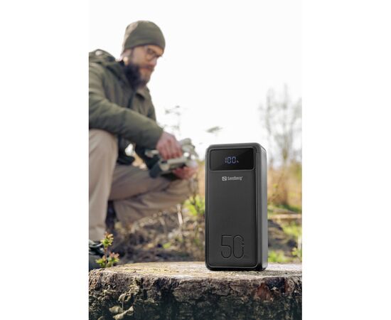 Батарея универсальная Sandberg 50000mAh 130W PD, 3хUSB 3xType-C LED 2W (420-75), изображение 9 Батарея универсальная Sandberg 50000mAh 130W PD, 3хUSB 3xType-C LED 2W (420-75), изображение 9