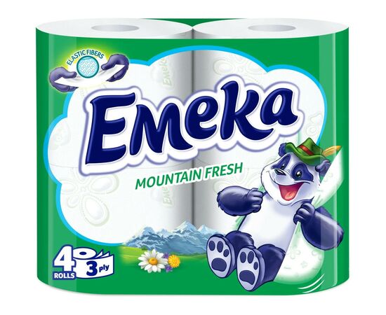 Туалетний папір Emeka Mountain Fresh 3 шари 4 рулони (3800024026492)