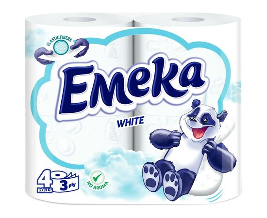 Туалетний папір Emeka White 3 шари 4 рулони (3800024035210)