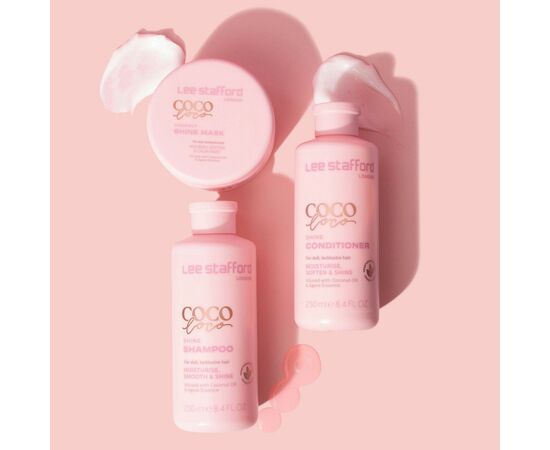 Шампунь Lee Stafford Сосо Loco Shine Shampoo 250 мл (4060282703339), зображення 4 Шампунь Lee Stafford Сосо Loco Shine Shampoo 250 мл (4060282703339), зображення 4