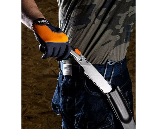 Ножовка Neo Tools садовая 33см, 3D зуби, 7 TPI, 0.242кг, чохол (42-101), изображение 5 Ножовка Neo Tools садовая 33см, 3D зуби, 7 TPI, 0.242кг, чохол (42-101), изображение 5