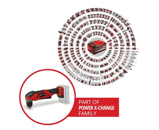 Дрель Einhell угловая TE-AD 18 Li - Solo PXC 18В, 1100 об/мин, 45Нм (без АКБ и ЗУ) (4514290), изображение 9 Дрель Einhell угловая TE-AD 18 Li - Solo PXC 18В, 1100 об/мин, 45Нм (без АКБ и ЗУ) (4514290), изображение 9